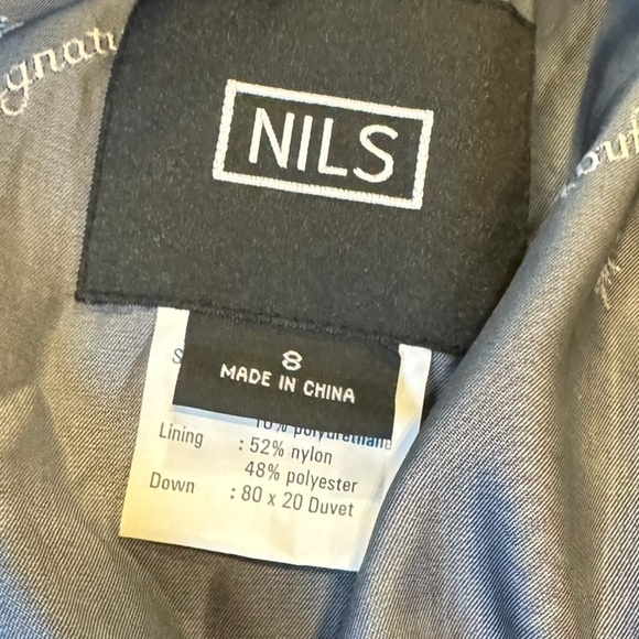 NILS Iridescent Purple Puffer Shall Winter Jacket  Women's size 8 - Picture 4 of 16